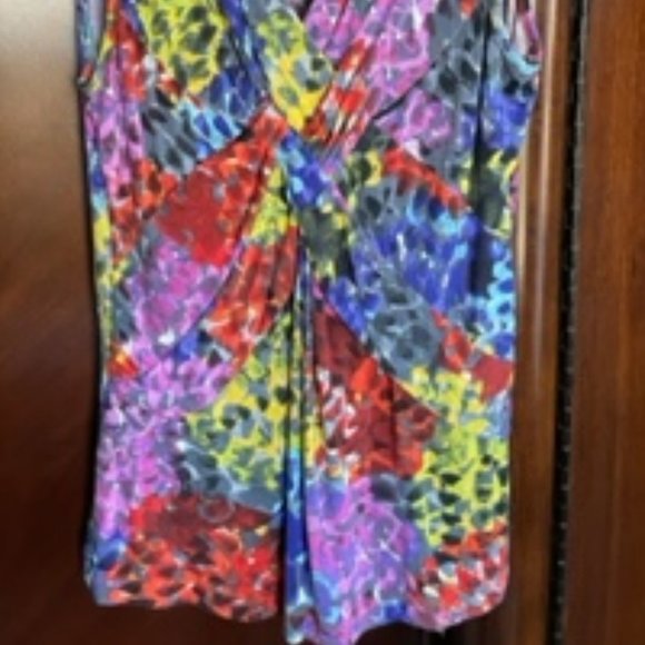 Multi-Color Cable & Gauge Cross Knot Tank, Size Small - Picture 5 of 10